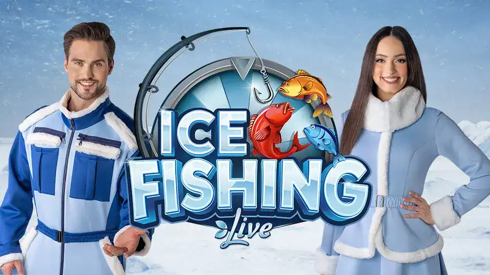 Ice fishing live game promo banner
